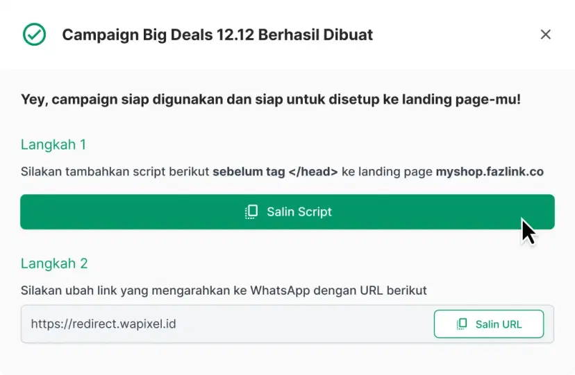 advertiser landing